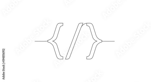 Programming Code Brackets Icon