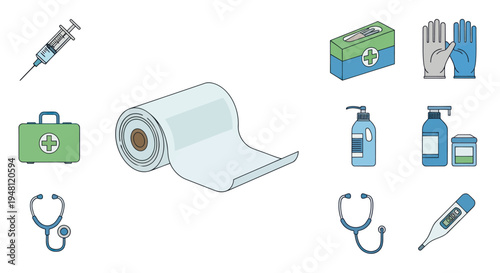 Essential Medical Supplies and Healthcare Equipment Collection.