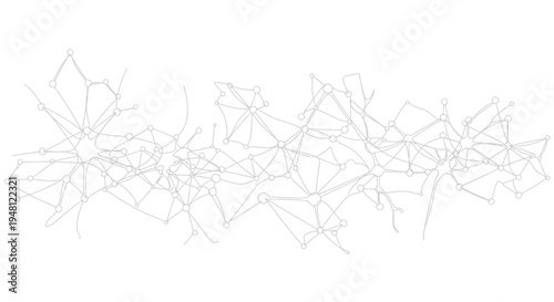 Abstract Network Connections, Neural Network, Digital Data Flow, Technology Concept