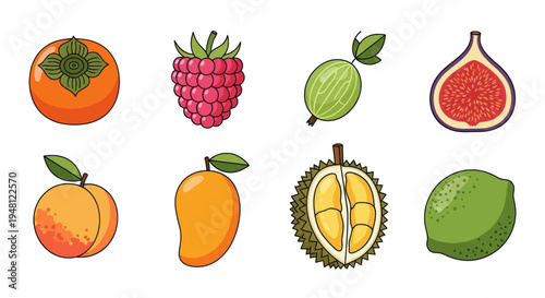 Vibrant assortment of fresh fruits