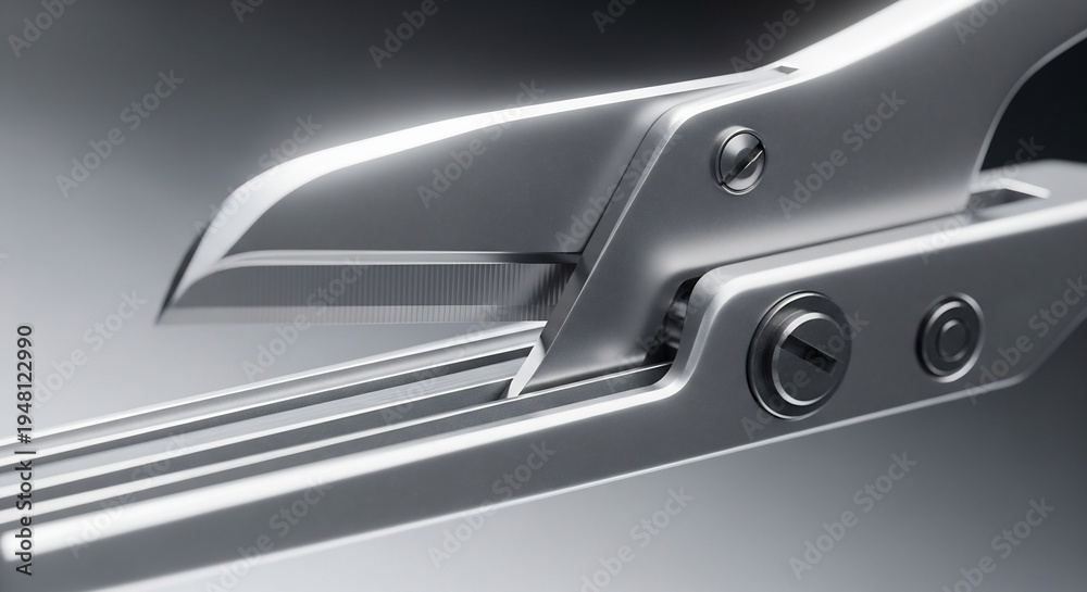 Fototapeta premium Close-up of a High-Tech Industrial Metal Cutting Tool.