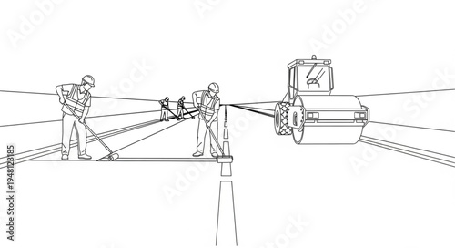 Conceptual illustration of a tug-of-war between people and a vehicle.