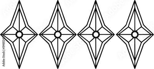 Geometric pattern with diamond shapes and lines