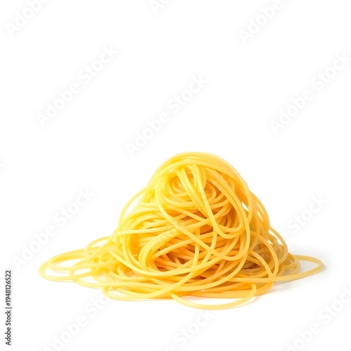 pasta on white background