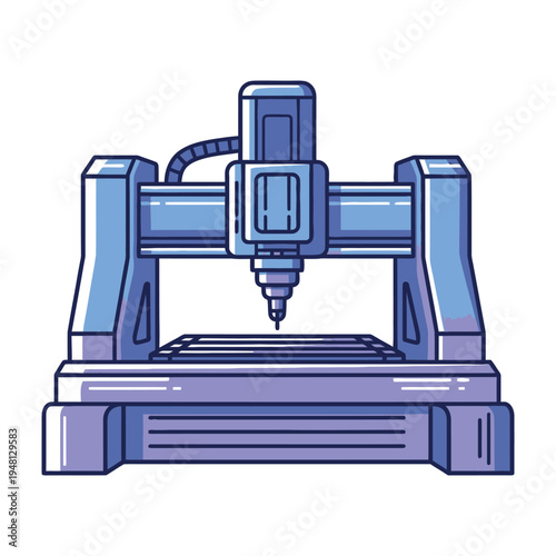 Precision cnc machine carving intricate designs in workshop setting