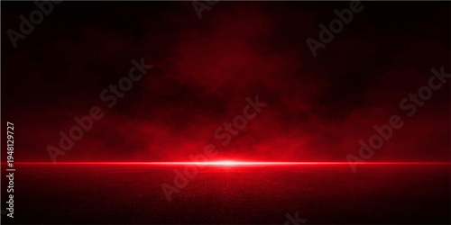 Dark red abstract background with motion rays and a smoky texture creates a dynamic wallpaper design featuring fiery light patterns and dark blue cloud illustrations