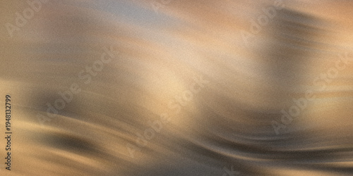 Canvastavla Abstract background featuring soft flowing waves of golden light and dark textur