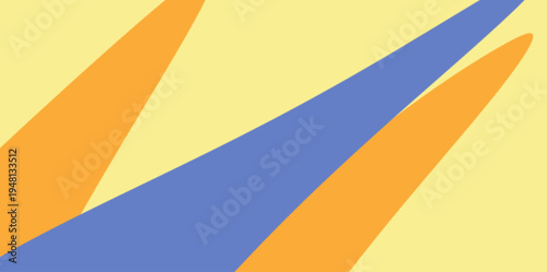 Minimal smooth vector illustration background. Clean flowing curves with soft transitions in blue and orange tones creating minimalist abstract background for elegant and professional creative layouts