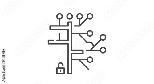Circuit board with lock security.