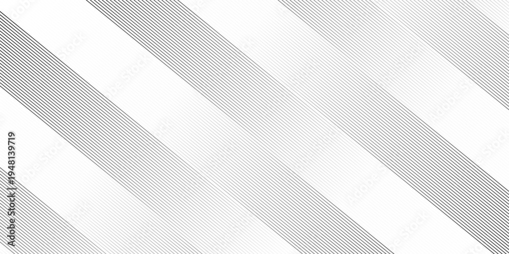 Fototapeta premium Minimal abstract diagonal line pattern featuring thin parallel gray stripes on a light neutral background with subtle gradient fade for clean modern geometric design.