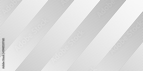 Abstract minimalist white background with sleek diagonal parallel gray lines and soft gradient fading effect, forming a modern geometric stripe pattern for corporate design.