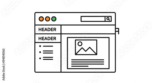 Simple web browser window outline.