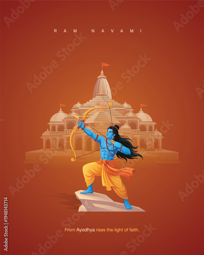 Happy Ram Navami Social Media Post, Web Banner , Story , Status , Print 