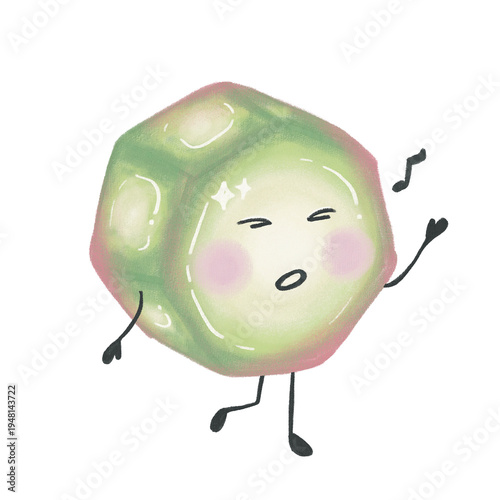Cute Organic Shape Character Illustration