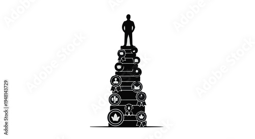 man standing on stack of tires automotive balance