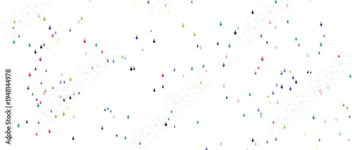 Vector Illustratio Design Colorful arrows pointing down on transparent background vector graphic