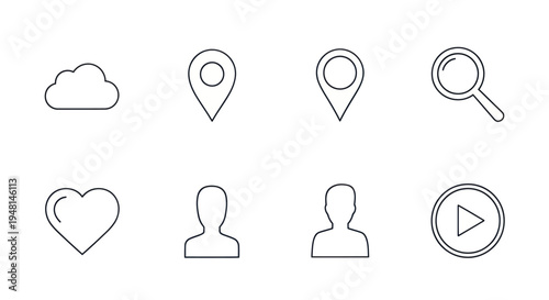 Collection of social media icons.