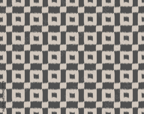 石畳 市松 和風デザイン シームレス パターン素材 (checkered pattern Japanese-style design seamless pattern material)