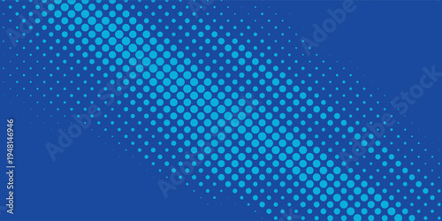 Blue Halftone Dot Background With Digital Dotted Pattern for Technology and Modern Design eps10