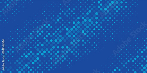 Blue Halftone Dot Background With Digital Dotted Pattern for Technology and Modern Design eps10