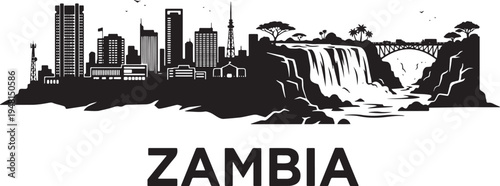 Vibrant cityscape meets stunning natural wonder in Zambia