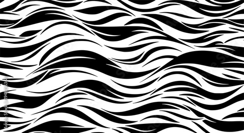 sea wavy decoration abstract vector background. Minimal curve wave water seamless pattern