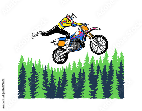 Forest camp artwork. Summer Adventure at the mountain graphic artwork for t shirt and others. Forest explore design. Mountain forest club.