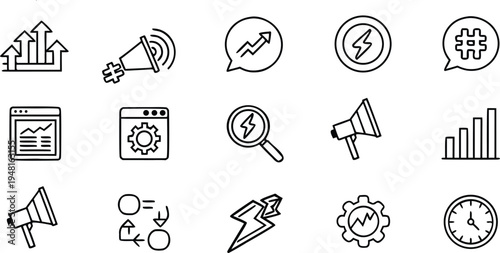 Business grow up vector illustration.