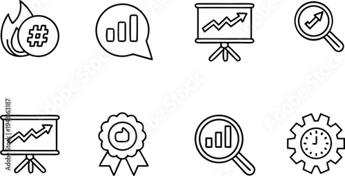 Business grow up vector illustration.