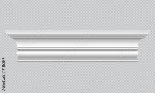 Classic Decorative Wall and Ceiling Molding Set – Elegant Crown Molding, Baseboard, and Architectural Trim Vector Collection