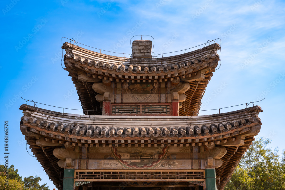 Fototapeta premium Building at Summer Palace in Beijing, China. Famous landmark
