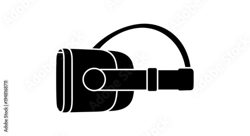 Modern virtual reality headset providing an immersive digital experience for futuristic entertainment and gaming