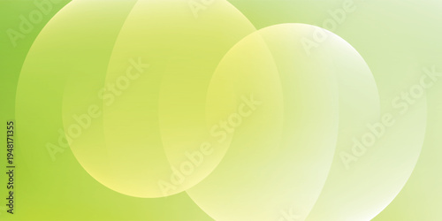 Abstract background with vibrant green overlapping circles and soft gradients eps10