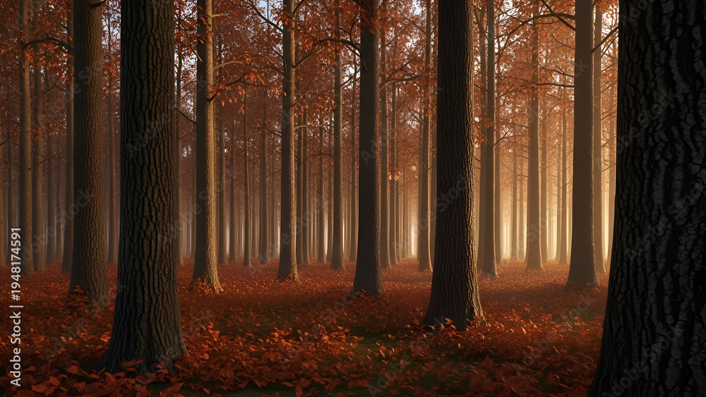 Fototapeta premium autumn in the forest