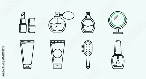 Cosmetic products vector illustration
