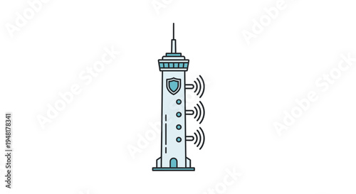 Cellular Tower Communication Antenna Structure.