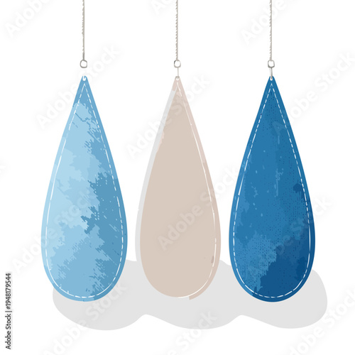 Abstract floral banners with vibrant colors and natural elements design
