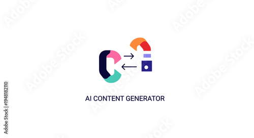 AI Content Generator Logo Design.