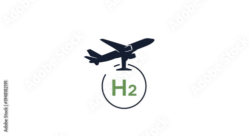 Airplane powered by hydrogen fuel.