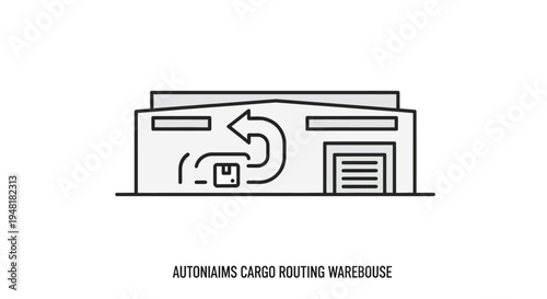 Autonomous cargo routing warehouse system.