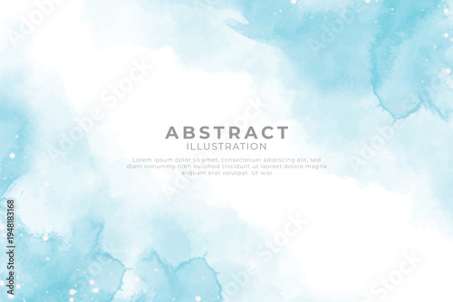 Abstract background with watercolor texture and blurred text