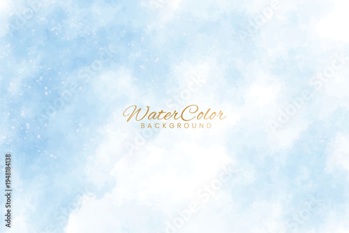 Blurry image with text overlay on a cloudy background