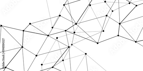 Vector Abstract connected lines represent network and technology and digital connection and complex communication and cyberspace structure and information flow and modern graphic design.