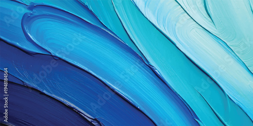 Macro closeup of a colorful pattern featuring blue and white feathers mixed with blue and yellow fabric material for a vintage textile design