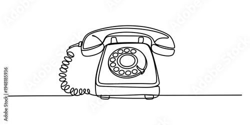 Continuous Line Drawing of Astronomical Telescope on Tripod Stand for Space Exploration Astronomy Hobby and Discovery Concept