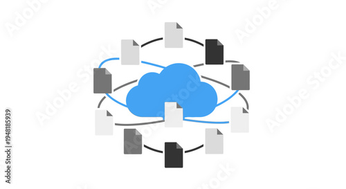 Cloud storage data network system.
