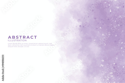 Abstract art design with purple gradient and textured background