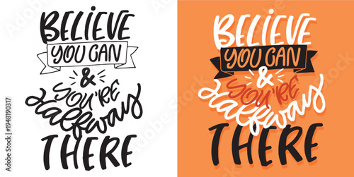 Trendy hand drawn doodle lettering quote. Lettering for t-shirt design, mug print, bag print, clothes fashion. 100% hand drawn vector image.