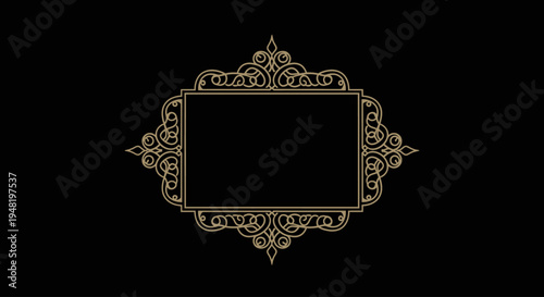 Ornate gold frame with floral design.