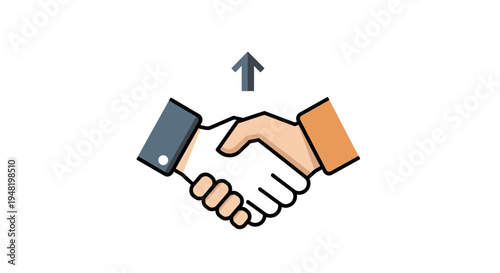 Handshake Between Two Business People.